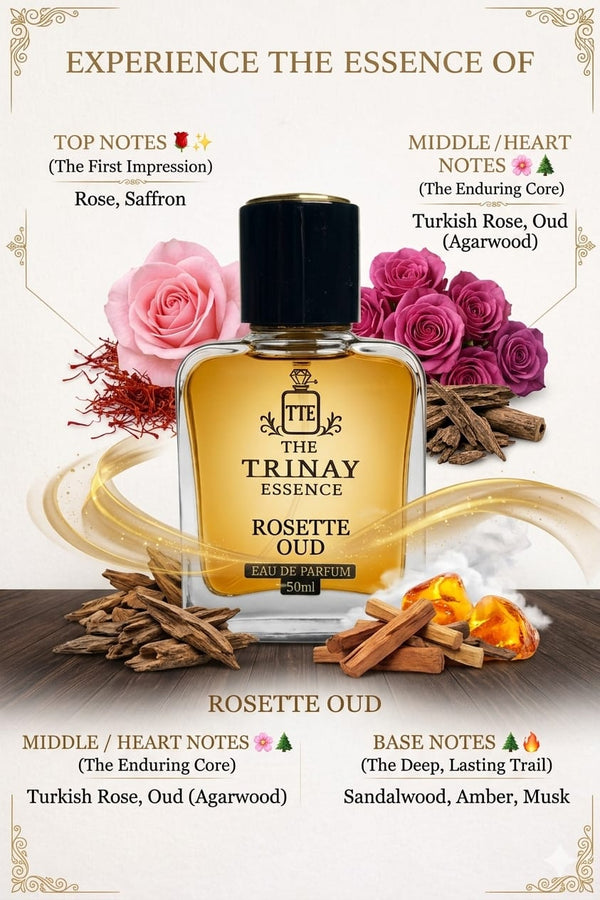THE TRINAY ESSENCE ROSETTE OUD (AHMED AL MAGHRIBI Oud And Roses)