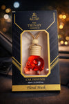 THE TRINAY ESSENCE Floral Musk Car Perfume with Essential Oils | Hanging Car Diffuser | Long Lasting Floral Car Air Freshener | 10ml